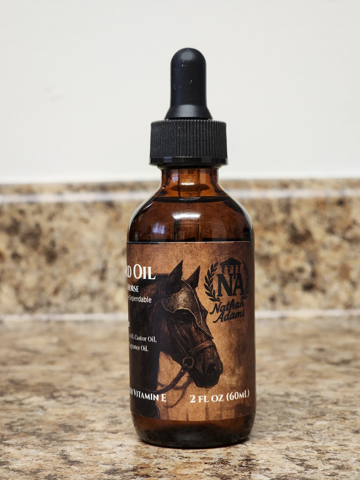 War Horse Beard Oil with Vitamin E – Stop Itch, Soften Beard & Fight Dry Skin and Dandruff