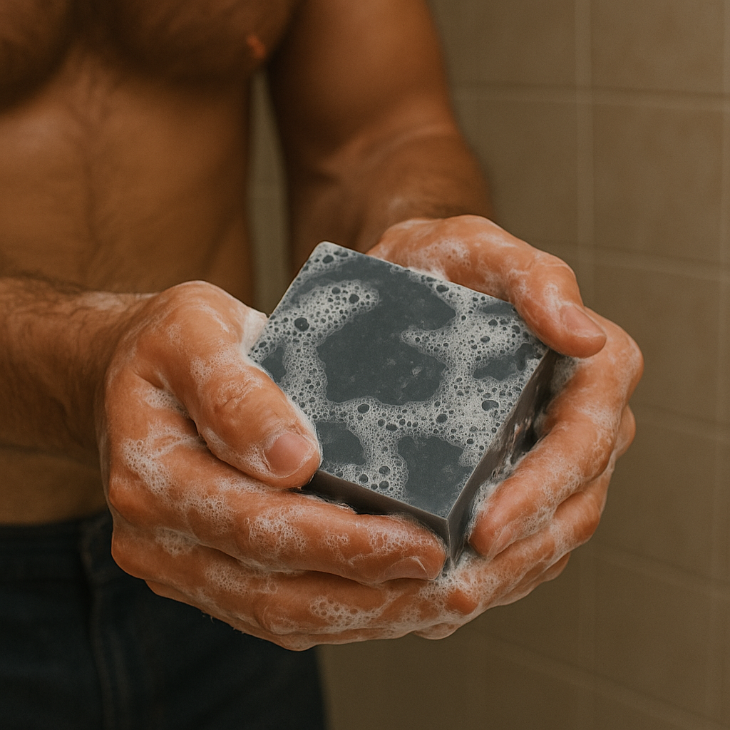 War Horse Beef Tallow & Charcoal Soap – Deep-Cleansing Cold Process Bar for Men