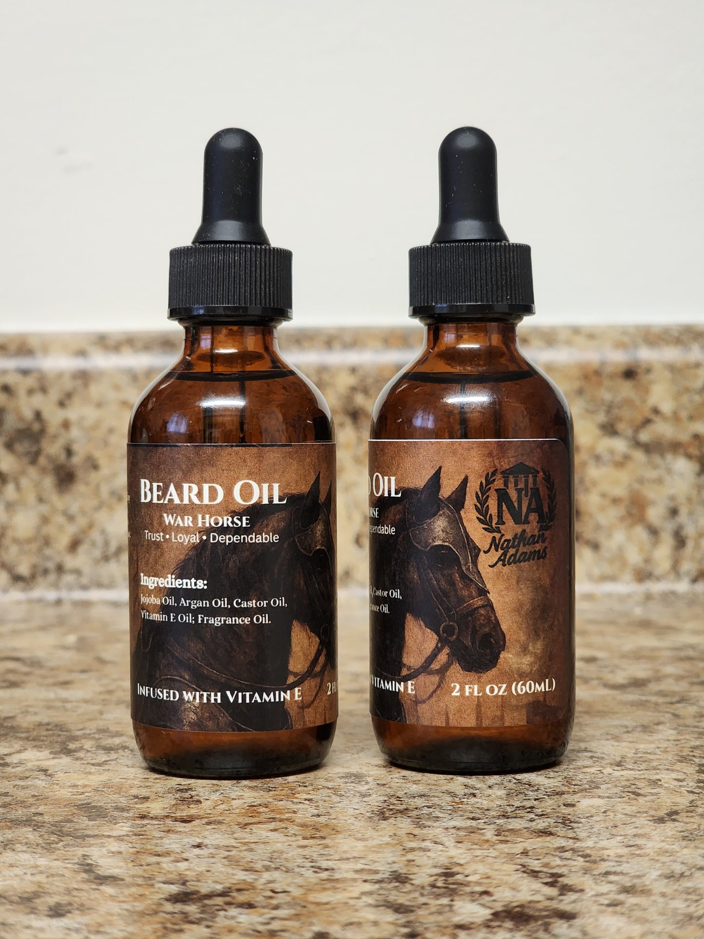 War Horse Beard Oil with Vitamin E – Stop Itch, Soften Beard & Fight Dry Skin and Dandruff