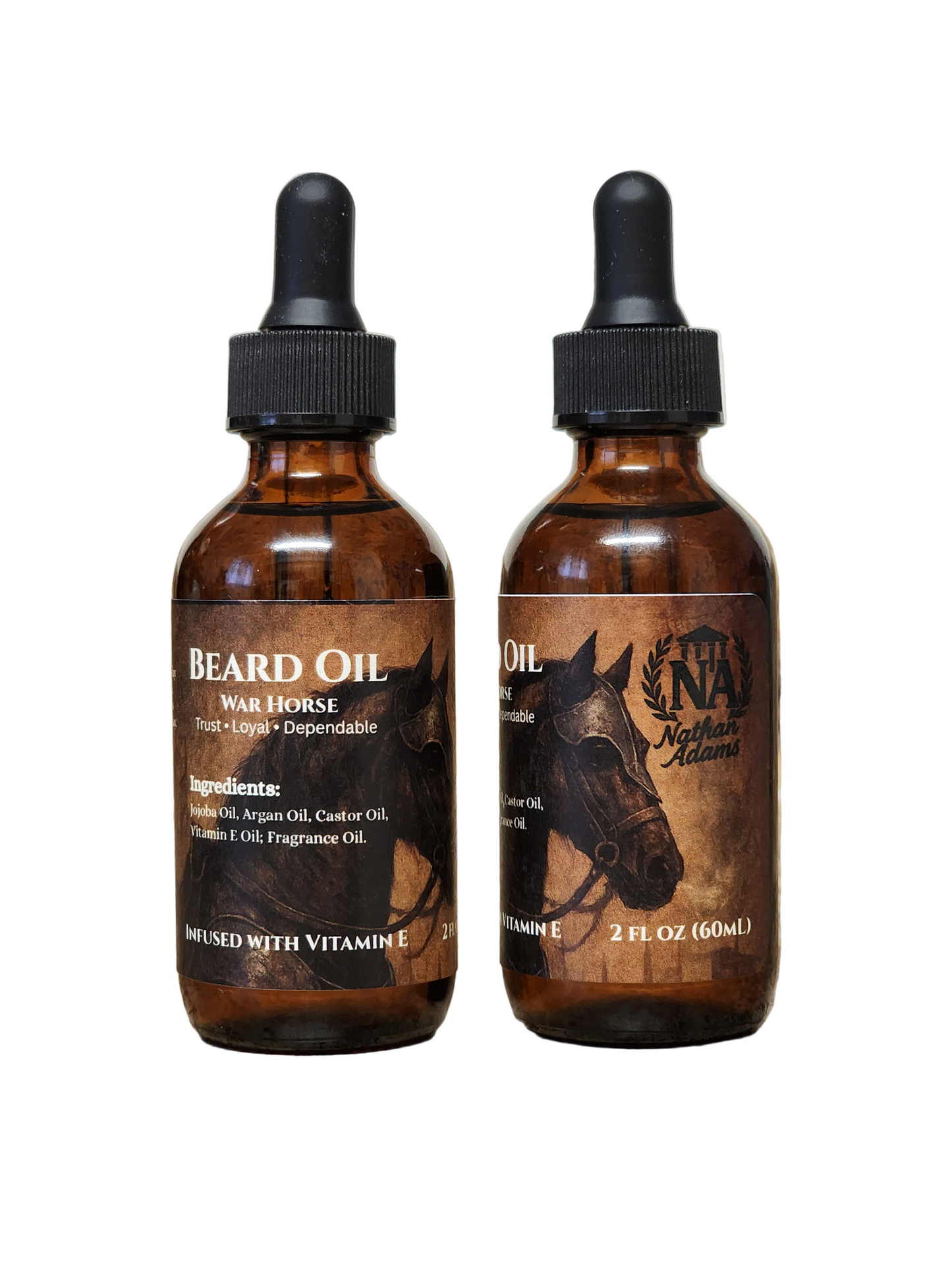 War Horse Beard Oil with Vitamin E – Stop Itch, Soften Beard & Fight Dry Skin and Dandruff