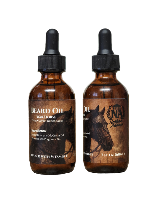 War Horse Beard Oil with Vitamin E – Stop Itch, Soften Beard & Fight Dry Skin and Dandruff